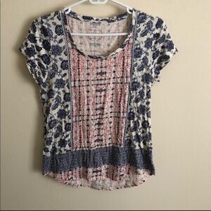 Lucky Brand Floral Tee☘️